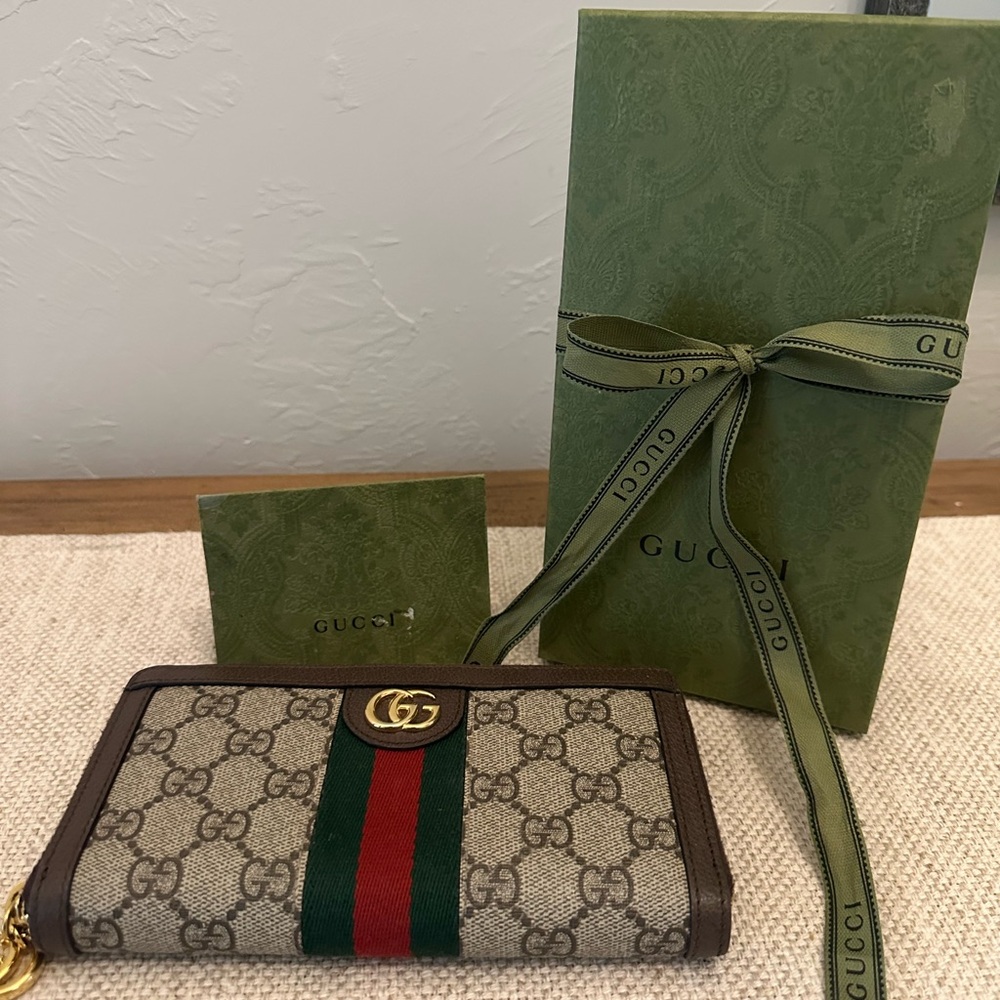 Gucci Ophidia Zip Around Wallet